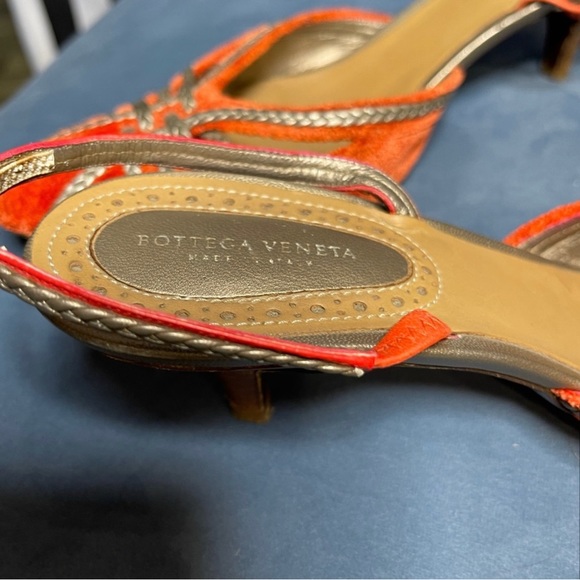 BOTTEGA VENETA CORAL VELVET BRAIDED SLINGBACK PUMPS SIZE 9 | EU 39.5 - Picture 4 of 4